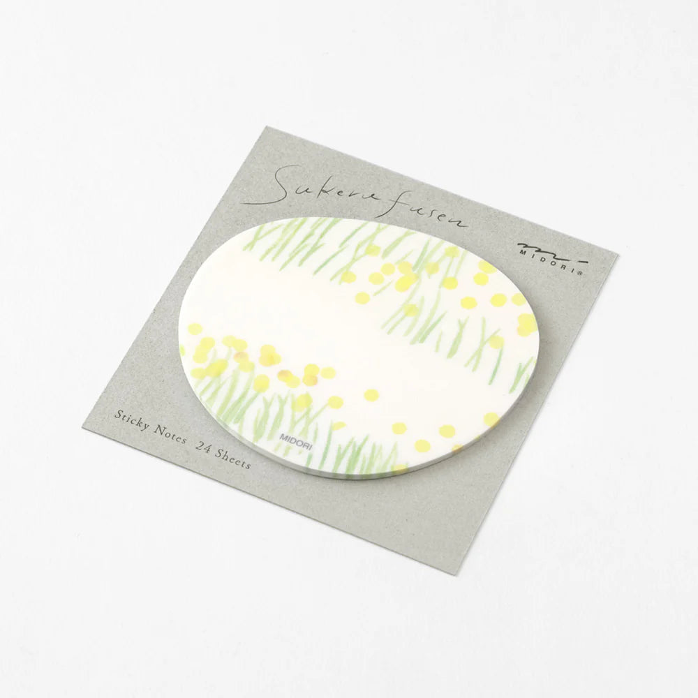 Midori Sticky Notes Flower Garden Yellow