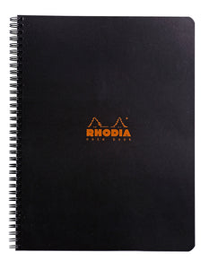 Rhodia Classic Wire Notebook A4+ Lined Black