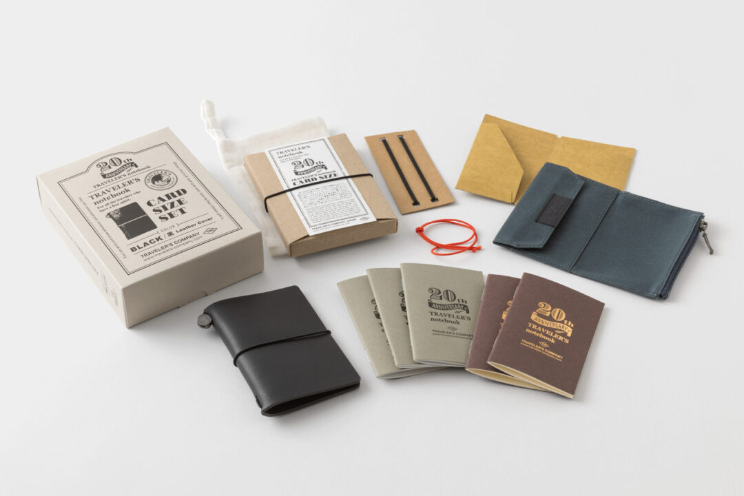 TRC TRAVELER'S notebook Card Size 20th Anniversary Set Black