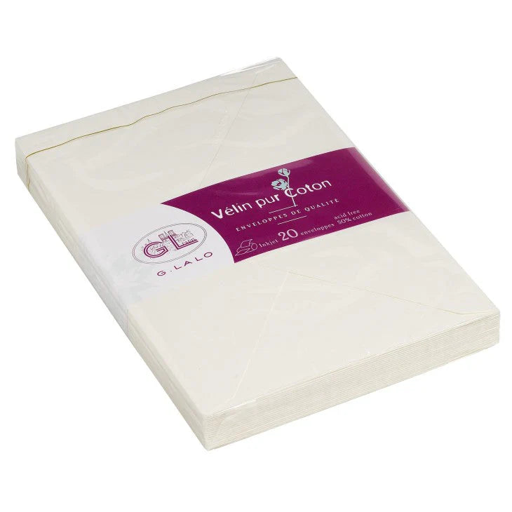 G. Lalo Velin Evelopes 20 125G 50% Cotton A5