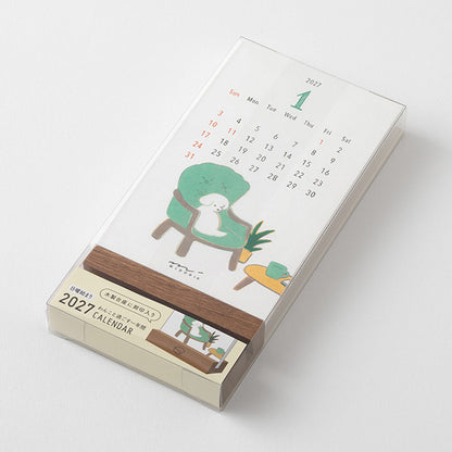 Midori 2027 Stand Calendar Dog