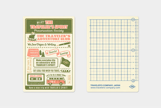 TRC Traveler's Notebook 2026 Plastic Sheet Passport