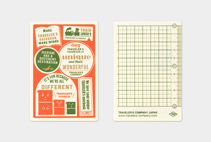 Traveler's Notebook 2027 Plastic Sheet Passport Size
