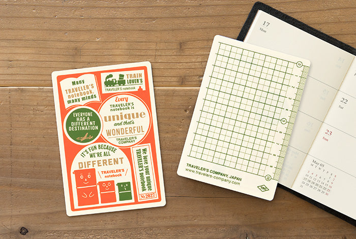 Traveler's Notebook 2027 Plastic Sheet Passport Size