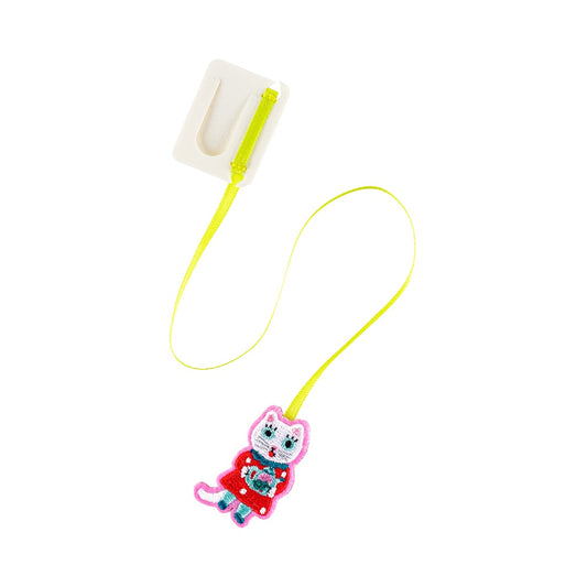 Hobonichi Accessories Yumi Kitagishi: Embroidered Bookmark - White Cat