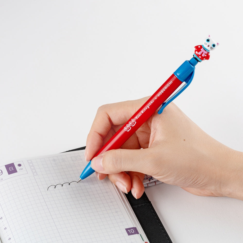Hobonichi x Yumi Kitagishi: Ballpoint Pen - White Cat