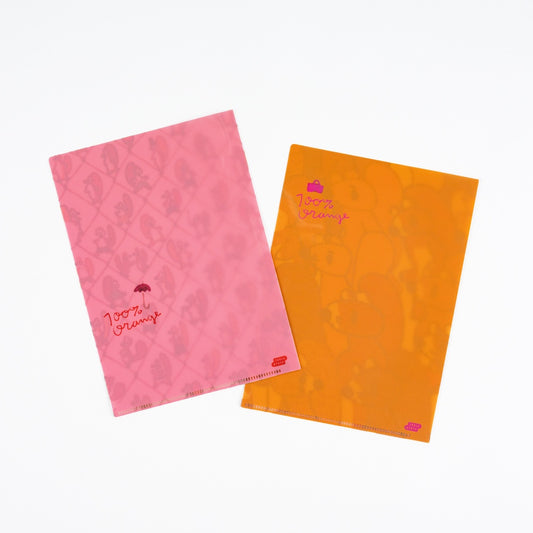 Hobonichi Accessories 100%ORANGE: Hobonichi Folder Set of 2 for A5 Size (Squirrel Squadron)