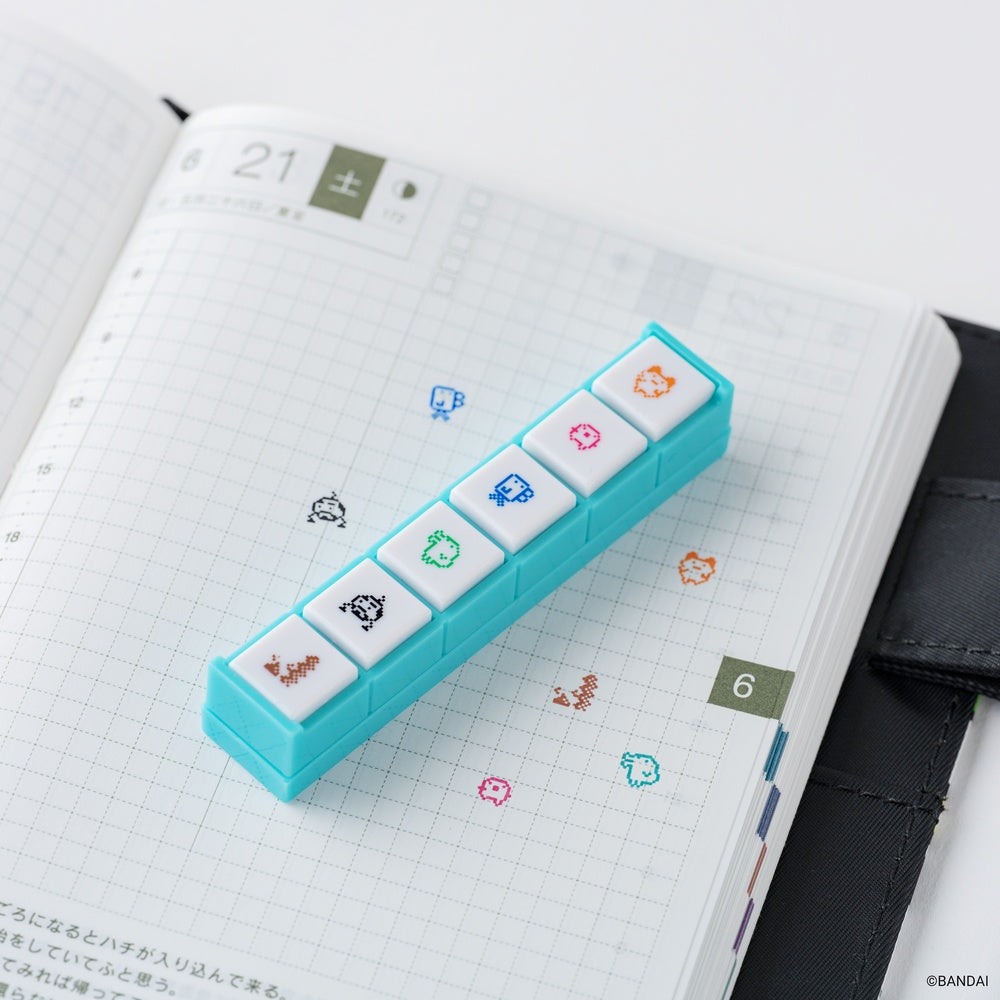 Hobonichi x Kodomo no Kao: Pochitto6 Push-Button Stamp (Tamagotchi)