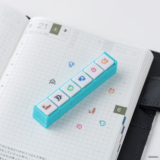 Hobonichi x Kodomo no Kao: Pochitto6 Push-Button Stamp (Tamagotchi)