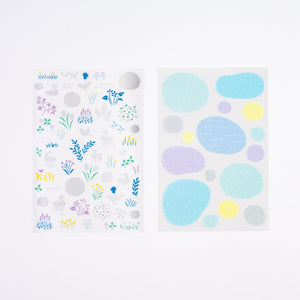 Hobonichi Accessories Yuri Sanae: Layering Stickers (Forest Lake)