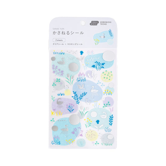 Hobonichi Accessories Yuri Sanae: Layering Stickers (Forest Lake)