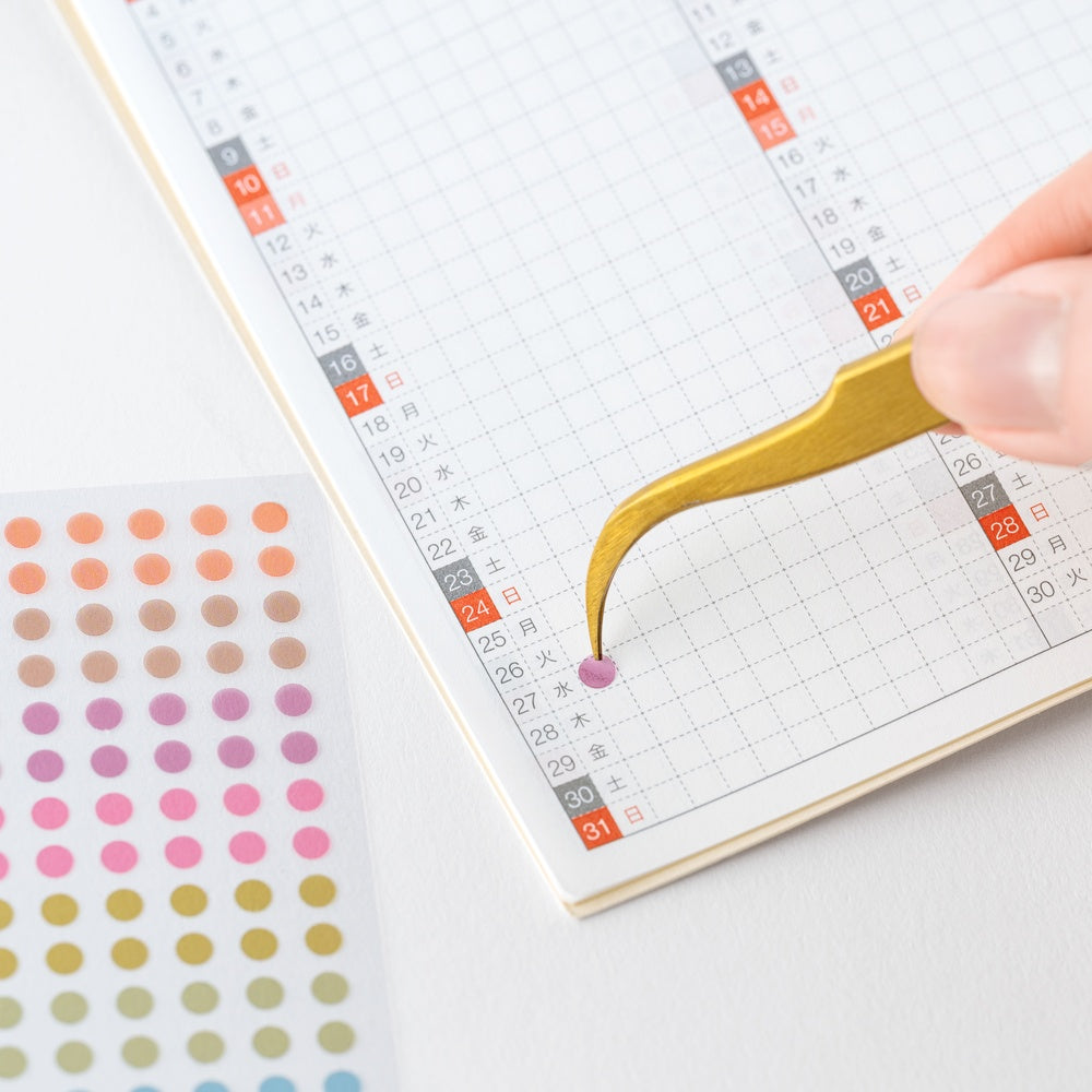 Hobonichi Accessories TSUKI no IRO: Stickers Transparent Dot  (3.5mm)