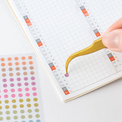 Hobonichi Accessories TSUKI no IRO: Stickers Transparent Dot  (3.5mm)