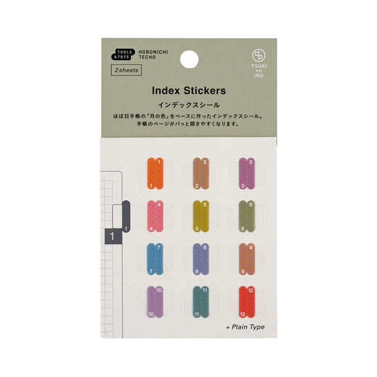 Hobonichi Accessories TSUKI no IRO: Index Stickers