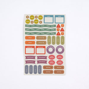 Hobonichi Accessories TSUKI no IRO: Sticker Set (Schedule)