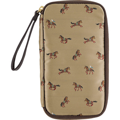 Hobonichi Small Drawer Pouch (Bow & Tie: Galloping Horses)