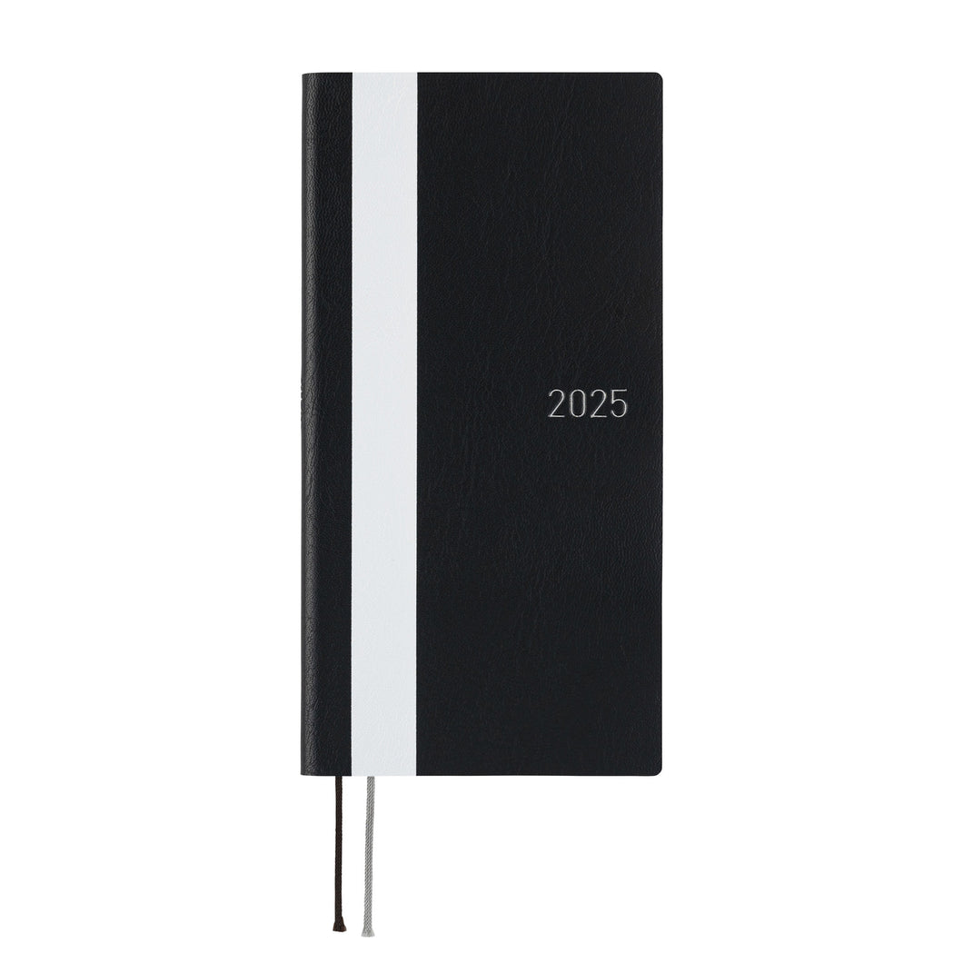 Hobonichi 2025 Weeks White Line: Black JPN Apr Start