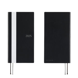 Hobonichi 2025 Weeks White Line: Black JPN Apr Start