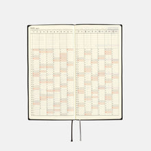 Load image into Gallery viewer, Hobonichi 2025 Weeks White Line: Black JPN Apr Start
