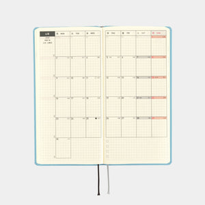 Hobonichi 2025 Weeks Colors: Lemon Water JPN Apr Start