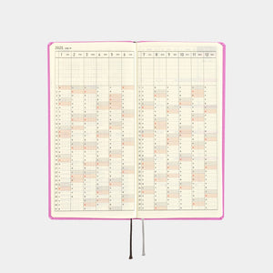 Hobonichi 2025 Weeks Sweet Purple JPN Apr Start
