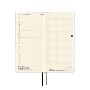 Hobonichi 2025 Weeks Paper Series: Platinum White JPN Apr Start
