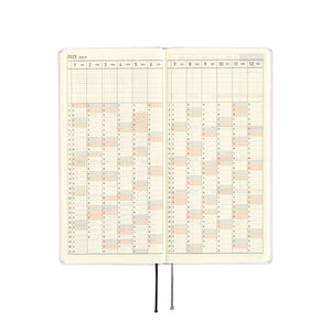 Hobonichi 2025 Weeks Paper Series: Platinum White JPN Apr Start