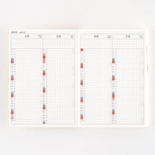 Load image into Gallery viewer, Hobonichi 2025 Planner Original A6 JPN April Monday Start
