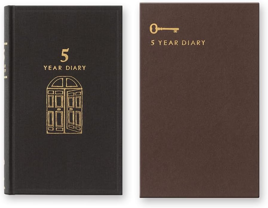 Midori Diary 5 years Gate Black