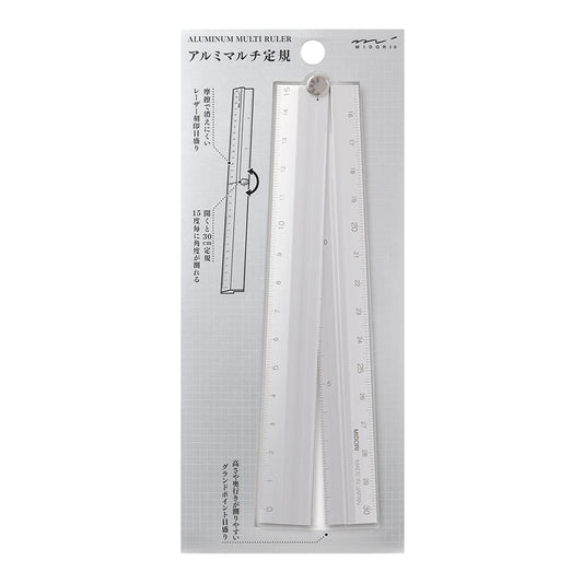 Midori Aluminium Multi Ruler 30 cm