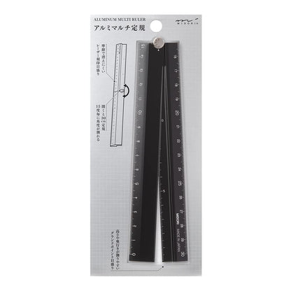 Midori Aluminium Multi Ruler 30 cm