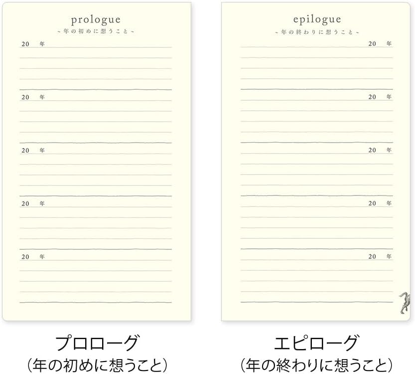 Midori Diary 5 years Gate Black