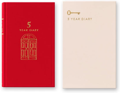 Midori Diary 5 years Gate Red