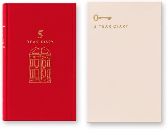 Midori Diary 5 years Gate Red