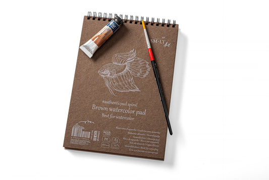 SMLT ART Brown Watercolour Pad A4