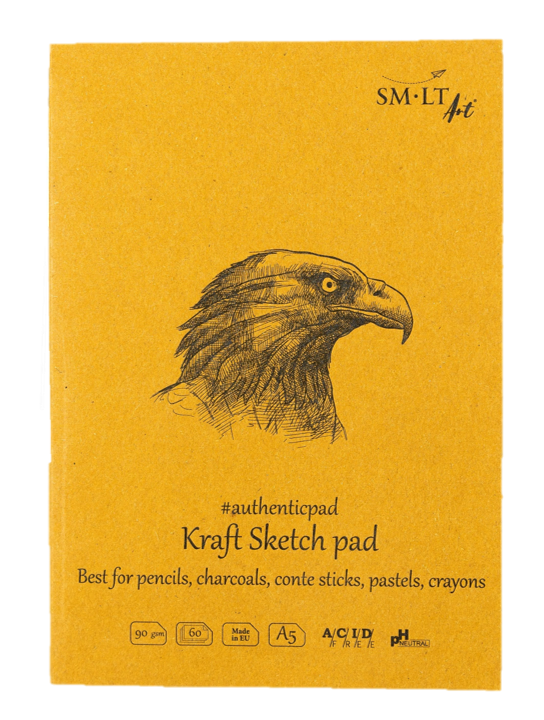 SMLT ART Sketch Pad Authentic Kraft A5