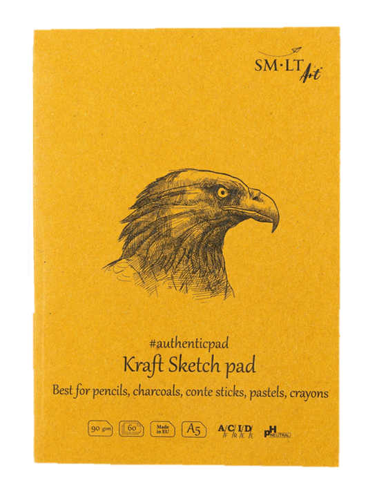 SMLT ART Sketch Pad Authentic Kraft A5