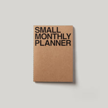 Load image into Gallery viewer, JStory Monthly Planner Small Kraft/Black
