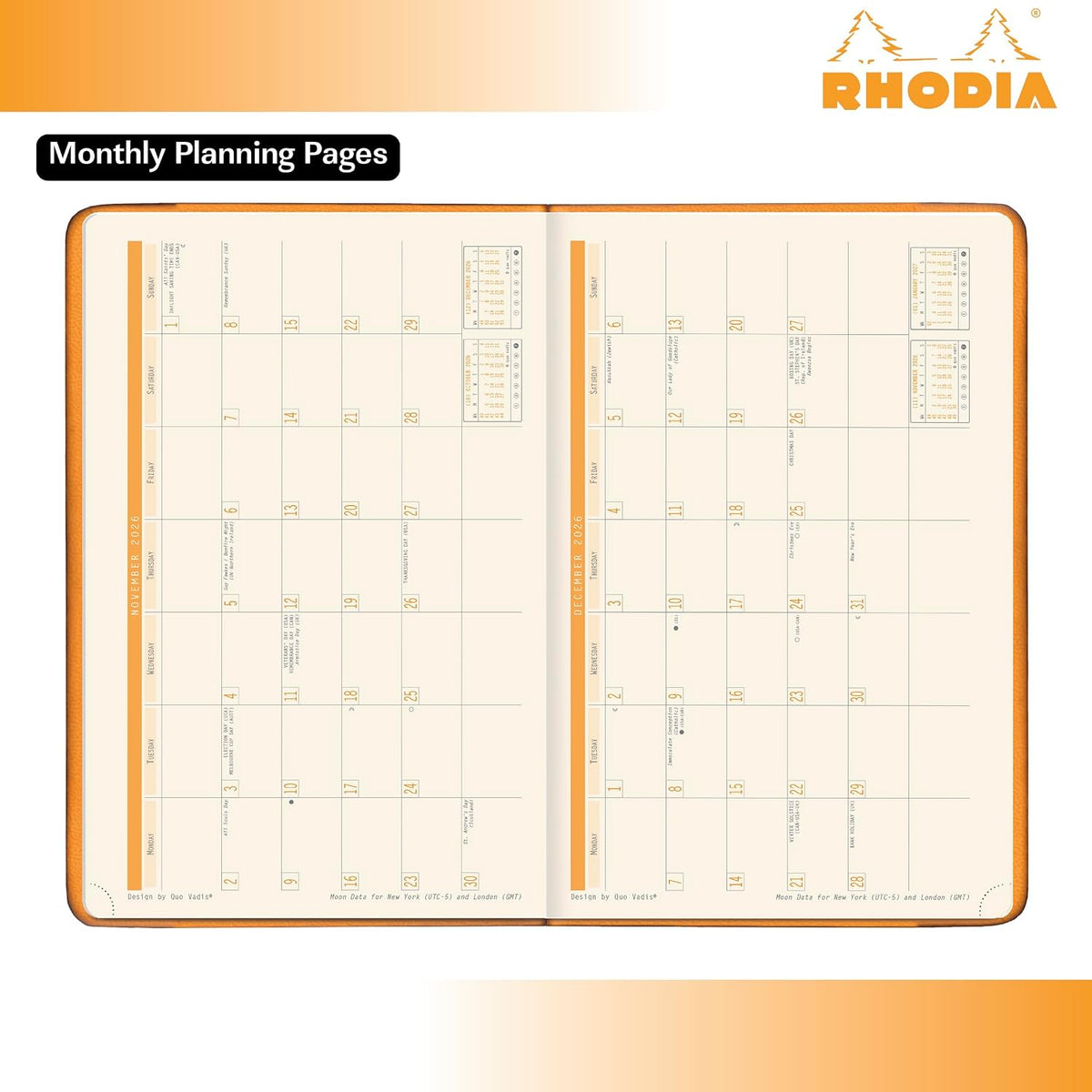 Rhodia Planner 2027 A5 Horizontal Grid