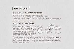 Traveler's 2024 Customized Sticker Set