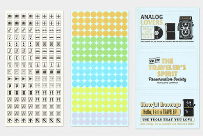 TRC Traveler's Notebook 2026 Customized Sticker Set Regular