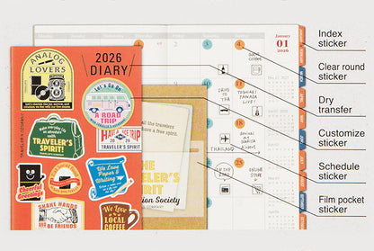 TRC Traveler's Notebook 2026 Customized Sticker Set Regular