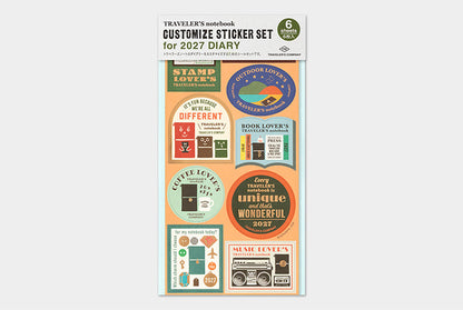 Traveler's Notebook 2027 Customized Stickers Set
