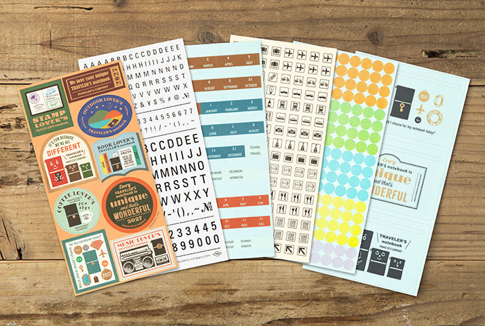 Traveler's Notebook 2027 Customized Stickers Set