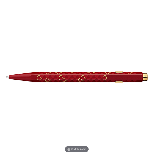 Caran D’Ache 849 Ballpoint Pen Dragon Red with Tin