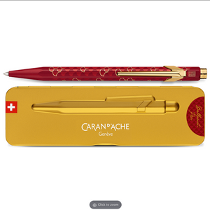 Caran D’Ache 849 Ballpoint Pen Dragon Red with Tin