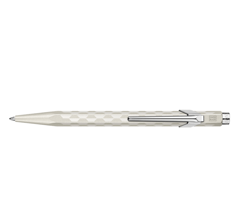 Caran D'Ache Special Edition 849 Metal Ballpoint Alpine Frost White