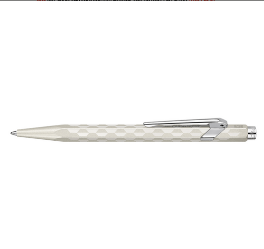 Caran D'Ache Special Edition 849 Metal Ballpoint Alpine Frost White