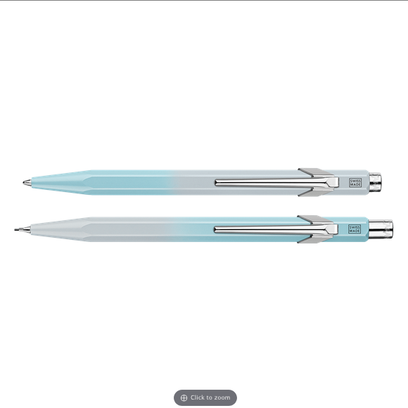 Caran D'Ache Blue Lagoon Ballpoint Pen/Mechanical Pencil 0.5mm Set