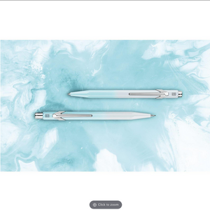 Caran D'Ache Blue Lagoon Ballpoint Pen/Mechanical Pencil 0.5mm Set